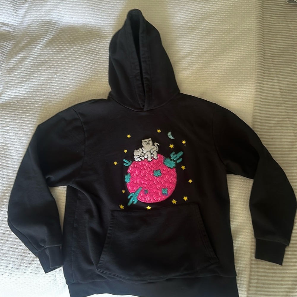 Rip N Dip Cat Black Hoodie Sweatshirt Men’s M